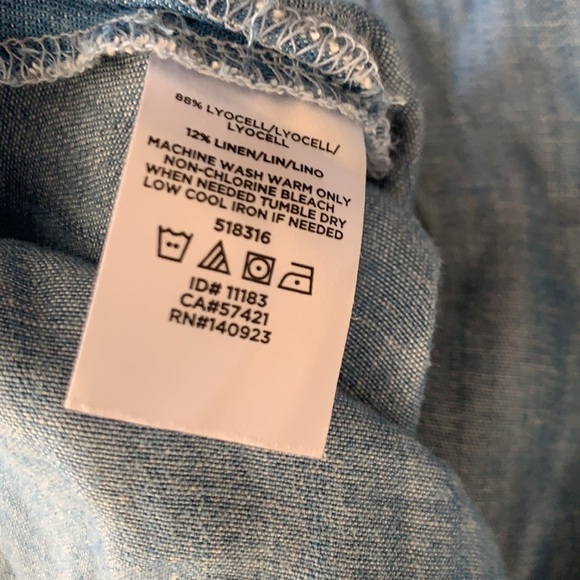 Lou & Grey chambray denim tunic top - Picture 5 of 7